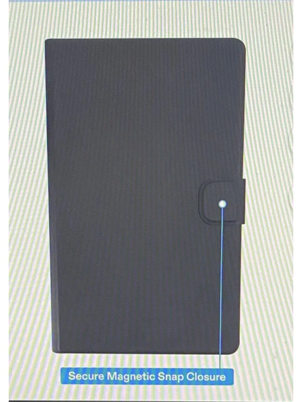 Onn Tablet Folio Case for Samsung Galaxy TabS9 FE 10.9” Black
